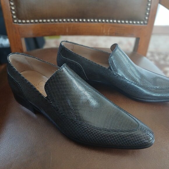 Embossed leather formal mens shoes. - Picture 5 of 5
